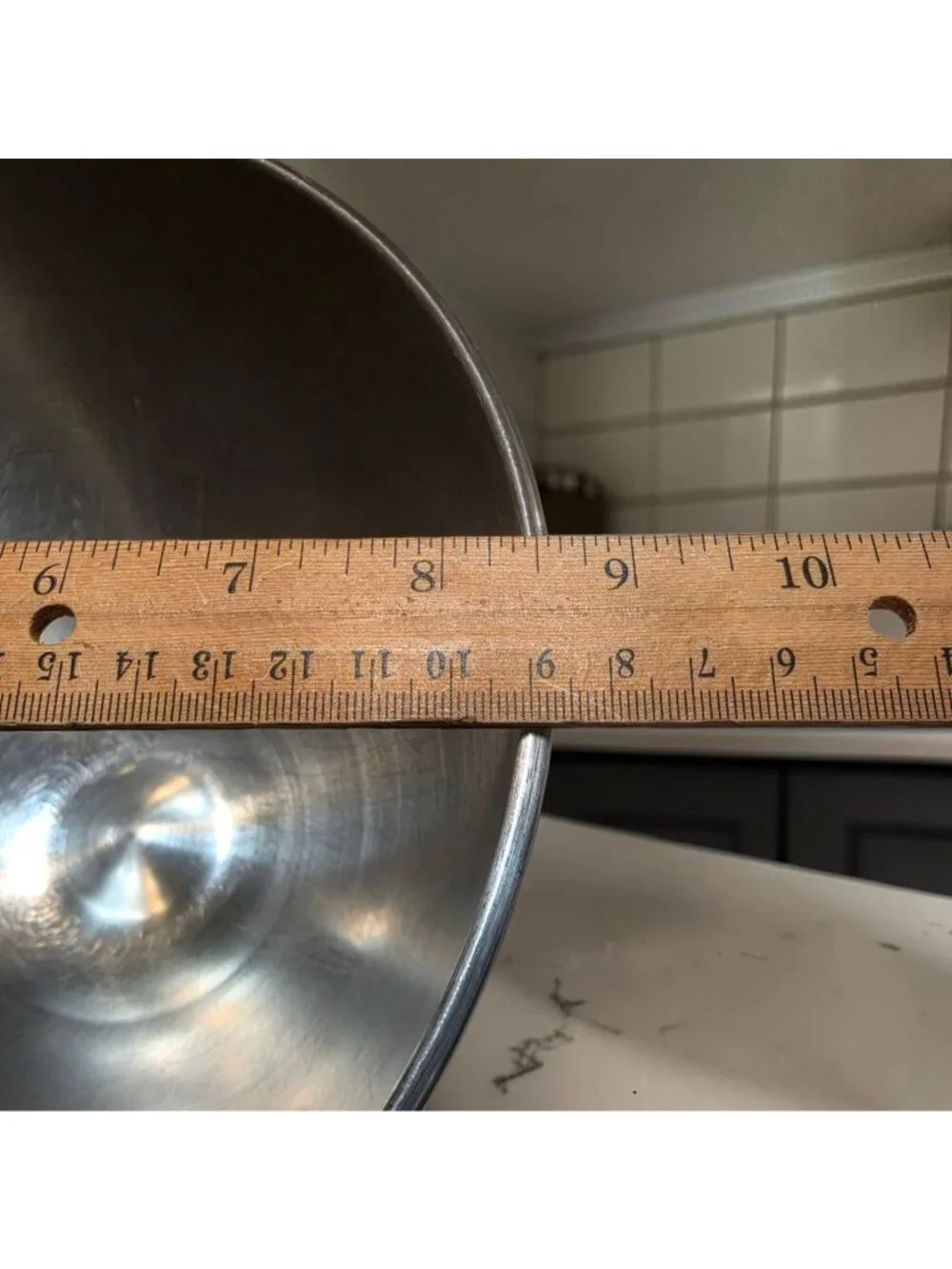 Vintage 1980s KitchenAid K45 Stainless Steel Mixing Bowl 4.5 Qt Korea NO HANDLE